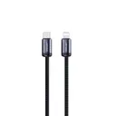 Lenyes LC537 Type-C to Lightning Örgülü Şarj ve Data Kablosu, 27W 1 m