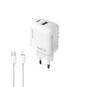 Lenyes LCH93-TC-L 30W GaN PD Şarj Adaptörü ve Type-C to Lightning Kablo Seti