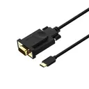 Qgeem QG-UA17 Type-C to VGA Adaptör Kablosu, 1080p 60Hz 1.8 m