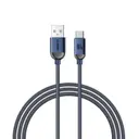 Recci RS09C Crystal Serisi USB-A to Type-C Şarj Kablosu, 100W, 1.2 m