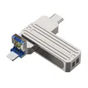 Wiwu Wi-FD001 3'ü 1 Arada USB 3.2 Flash Bellek, 128 GB USB-A + Lightning + Type-C