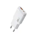 Wiwu Wi-G032 Essen Slim 20W GaN PD Şarj Adaptörü, USB-C ve USB-A Çıkışlı