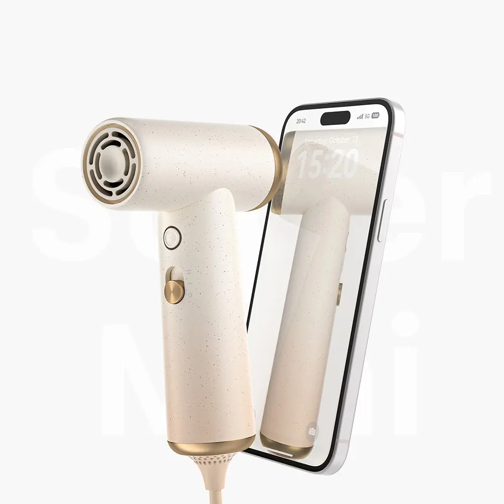 Coshare HP10E Mini Saç Kurutma ve Fön Makinesi, LED Işıklı ve 200 g