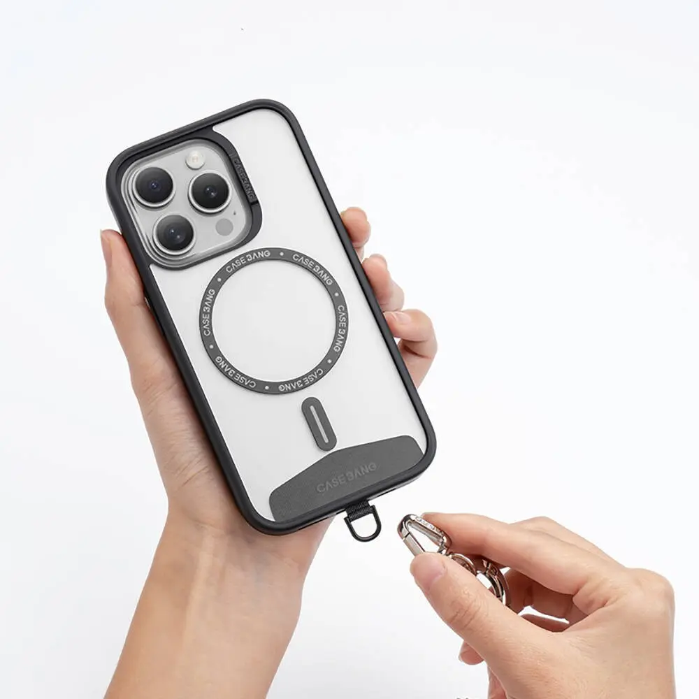 Casebang Ayarlanabilir Çapraz Vücut Telefon Askı Zinciri, Gümüş