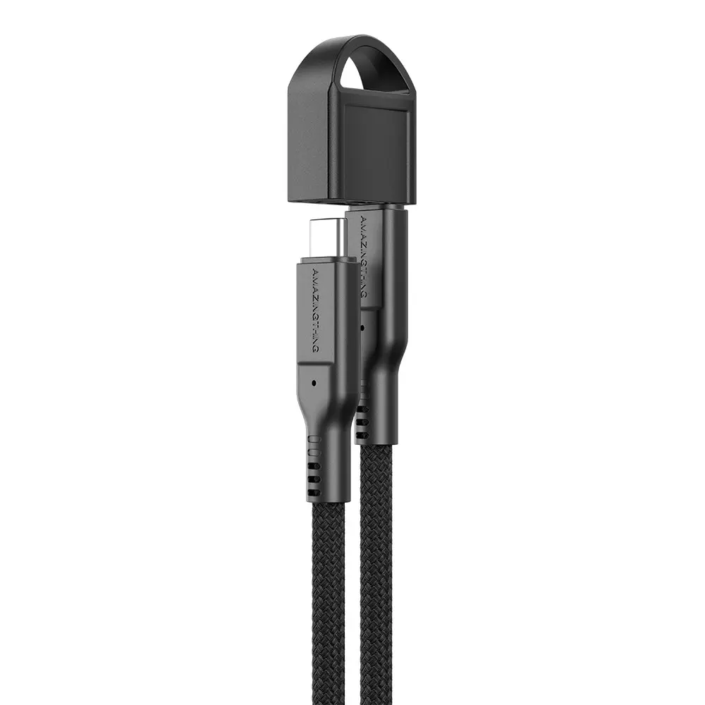 Amazingthing Thunder Pro USB3.2 Gen2 Type-C to Type-C Kablo, 240W ve 20cm
