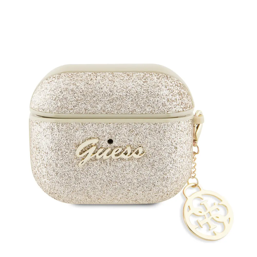 AirPods 3. Nesil Kılıf GUESS Glitter 4G Charm Kapak