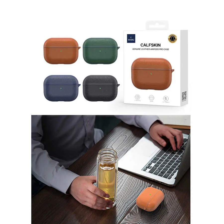 AirPods 3 Deri Kılıf - Wiwu Calfskin