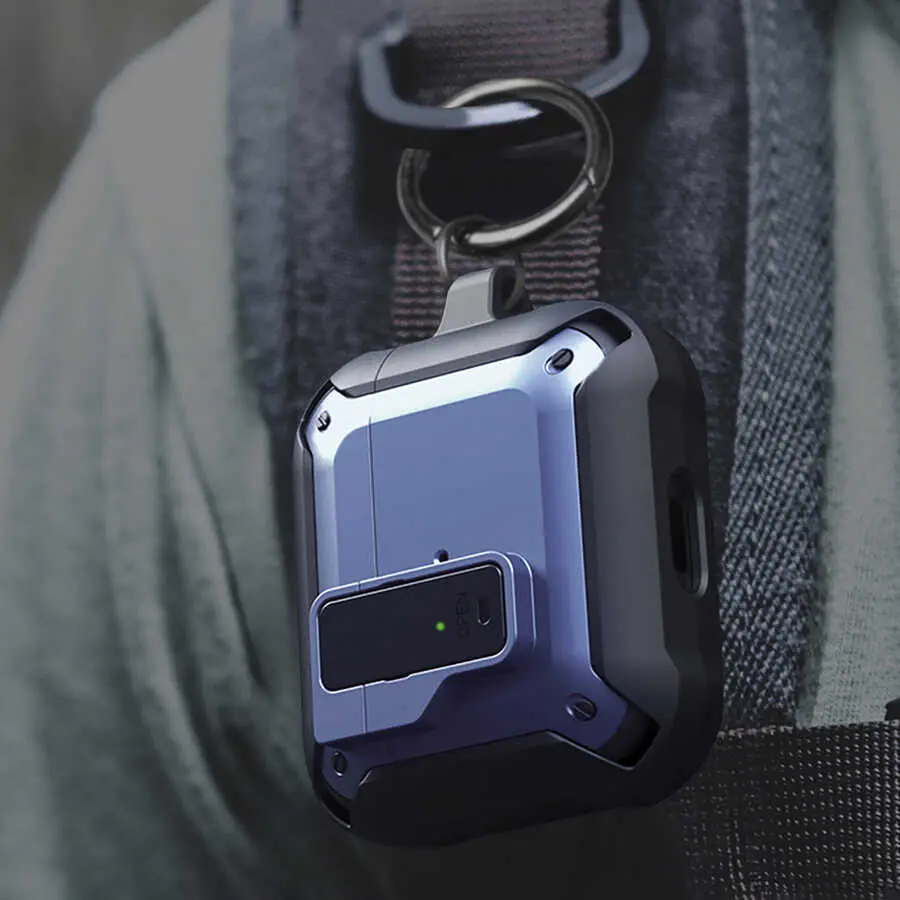 AirPods 3. Nesil Kılıf, Düşme Dirençli ve Kablosuz Şarj Uyumlu - Wiwu Mecha