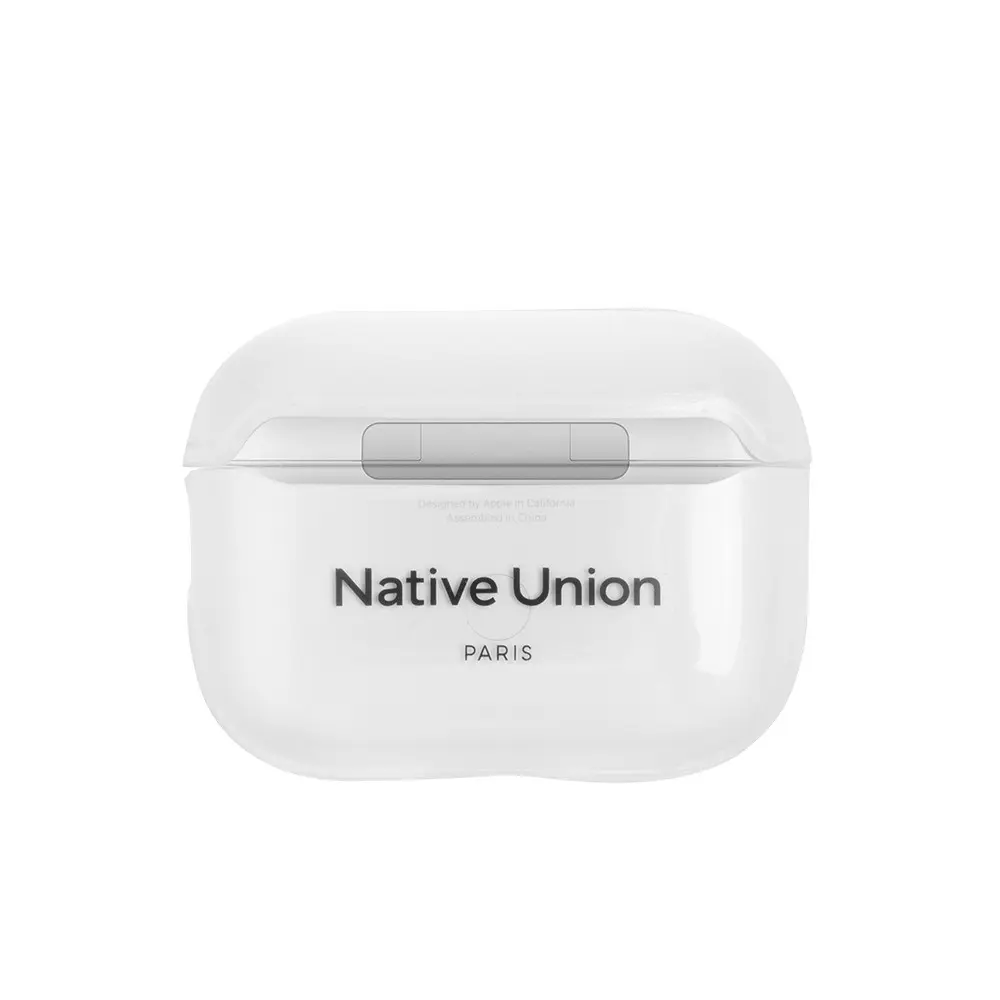 AirPods Pro 2 Şeffaf Silikon Kılıf, Qi ve MagSafe Şarj Uyumlu - Native Union RE Clear