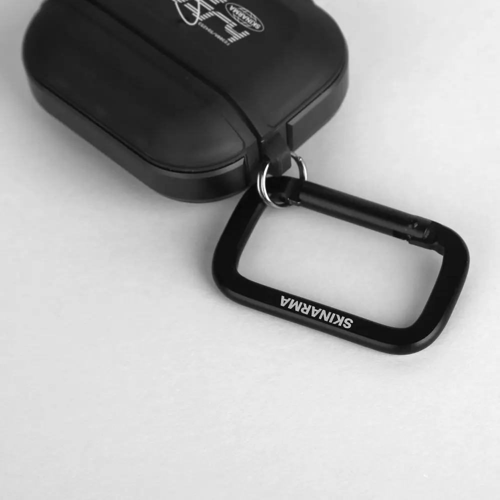AirPods Pro 2 Kılıf, Buzlu Kaplama ve Alüminyum Askılı - Skinarma Kinzoku