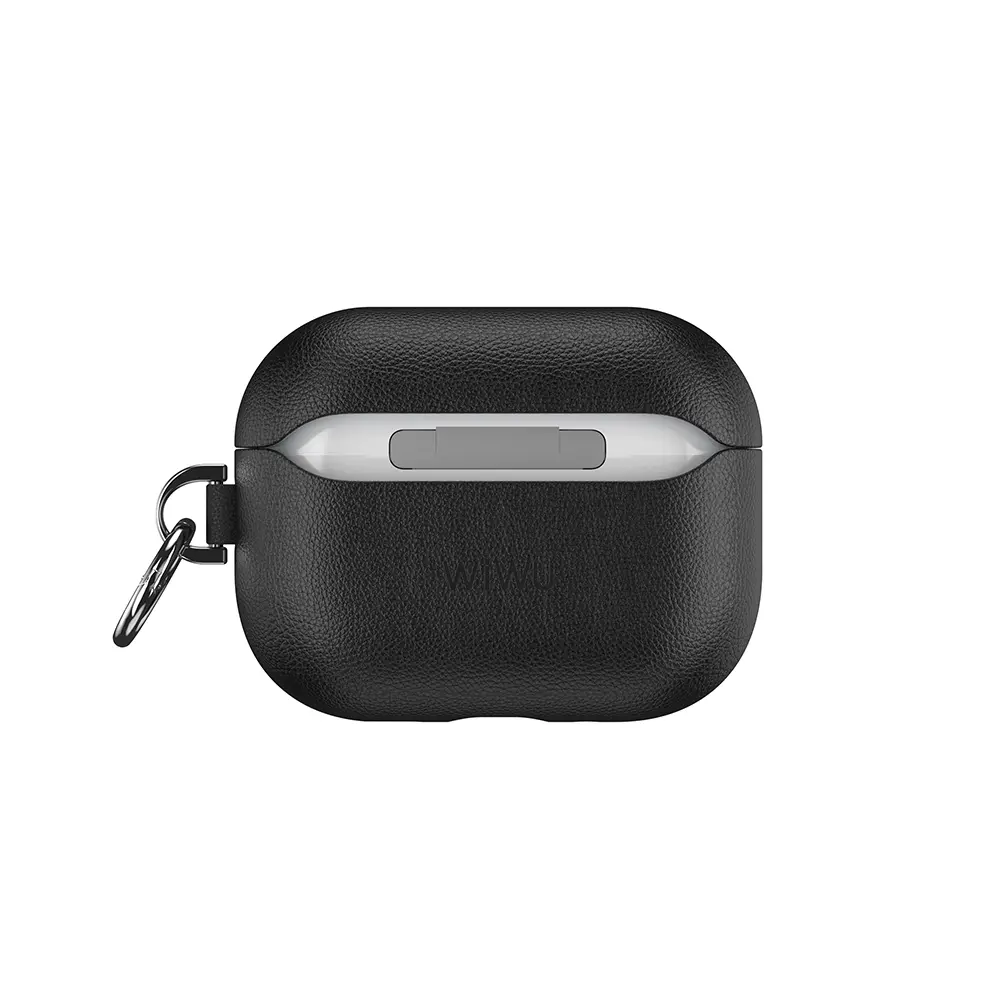 AirPods Pro 3 Deri Kılıf, Parmak İzi Bırakmayan - Wiwu HC-201