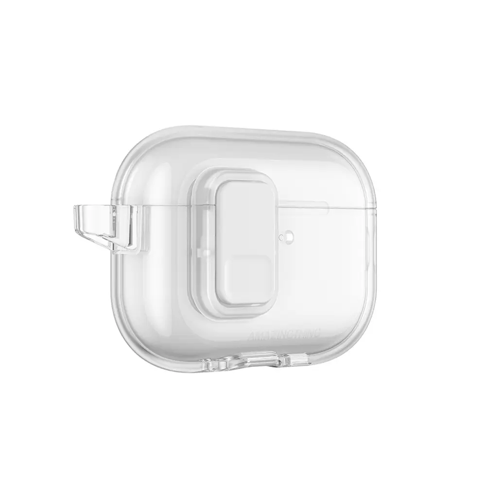 AirPods Pro 3 Şeffaf Kılıf, Magnetik Kilitli - Amazingthing Minimal