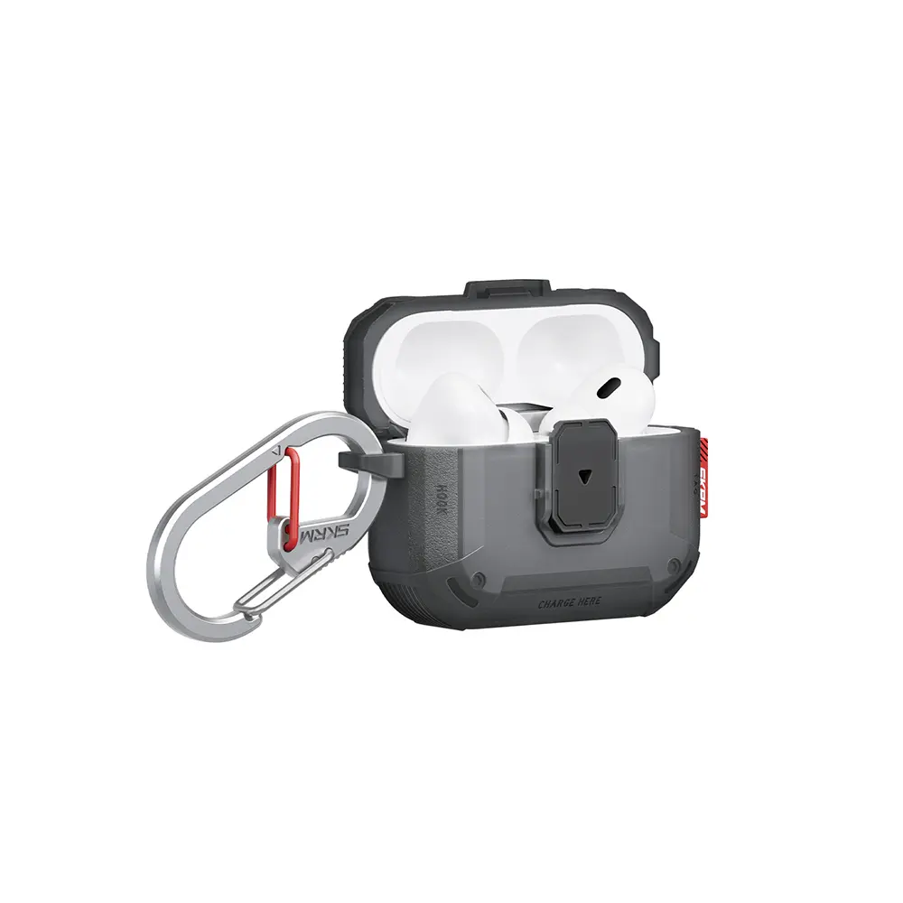 AirPods Pro 3 Airbagli Yivli Köşe Kilit Tasarımlı Kılıf - Skinarma Mecha LE
