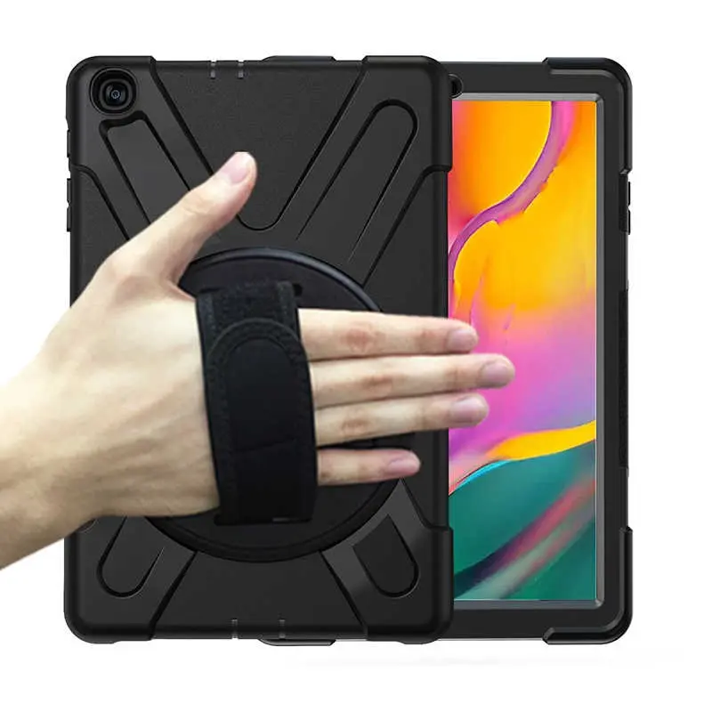 iPad Air 2 Ayarlanabilir Askılı ve Standlı Tablet Kılıfı - Zore Defender