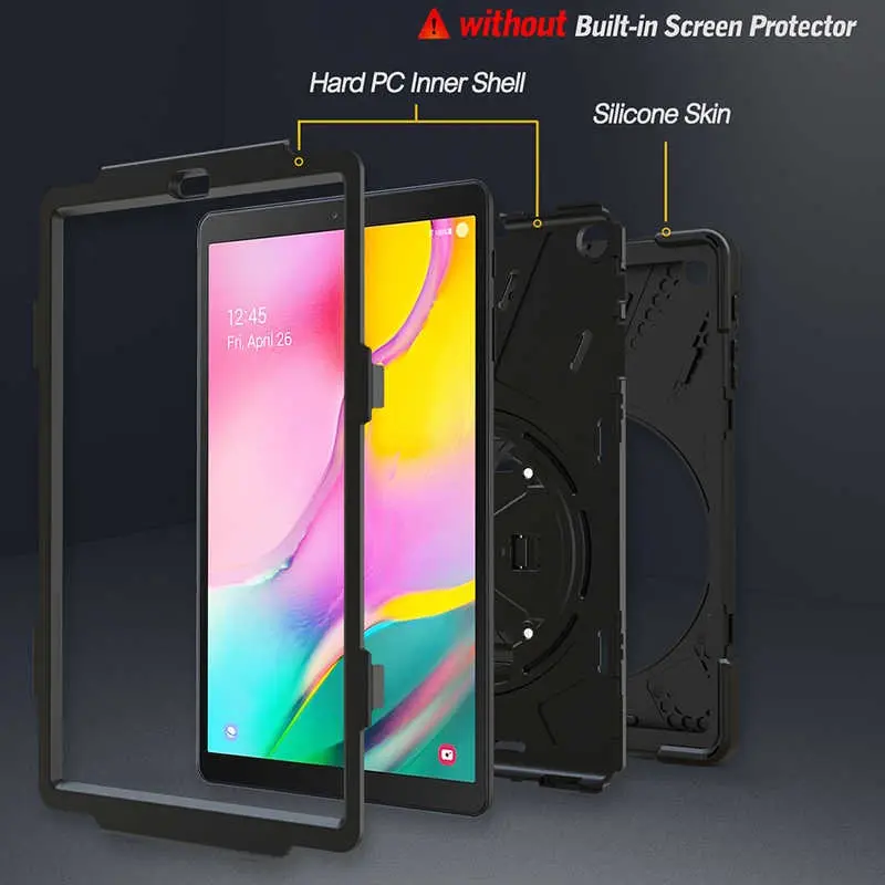 iPad Air 2 Ayarlanabilir Askılı ve Standlı Tablet Kılıfı - Zore Defender