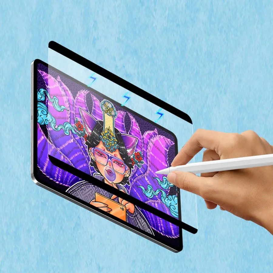 iPad 10.2" (9. Nesil) Manyetik Çıkarılabilir Ekran Koruyucu - Wiwu