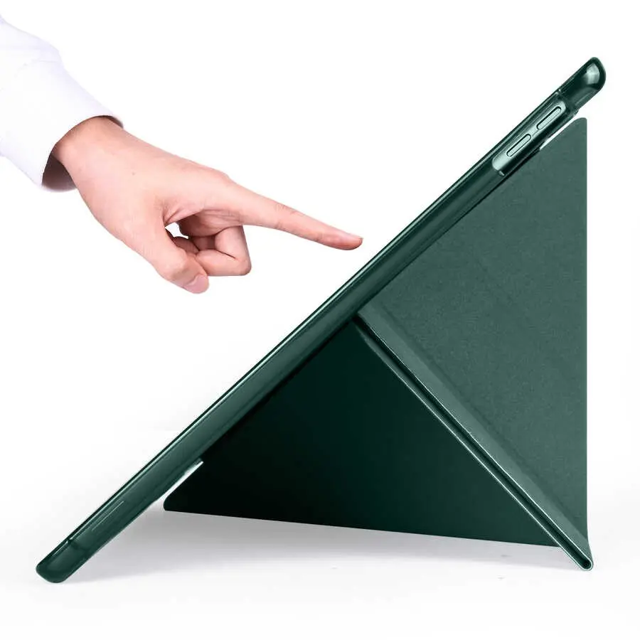 iPad 10.2" 9. Nesil Kalem Bölmeli Standlı Kılıf - Zore Tri Folding
