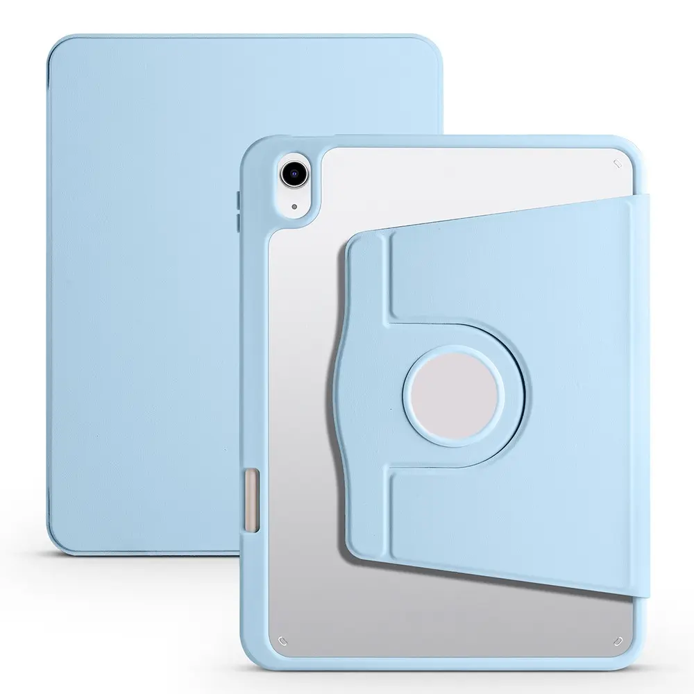 iPad 11" (A16) Kalem Bölmeli Dönebilen Standlı Kılıf - Zore Termik