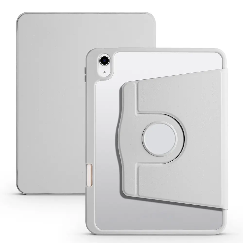 iPad 11" (A16) Kalem Bölmeli Dönebilen Standlı Kılıf - Zore Termik
