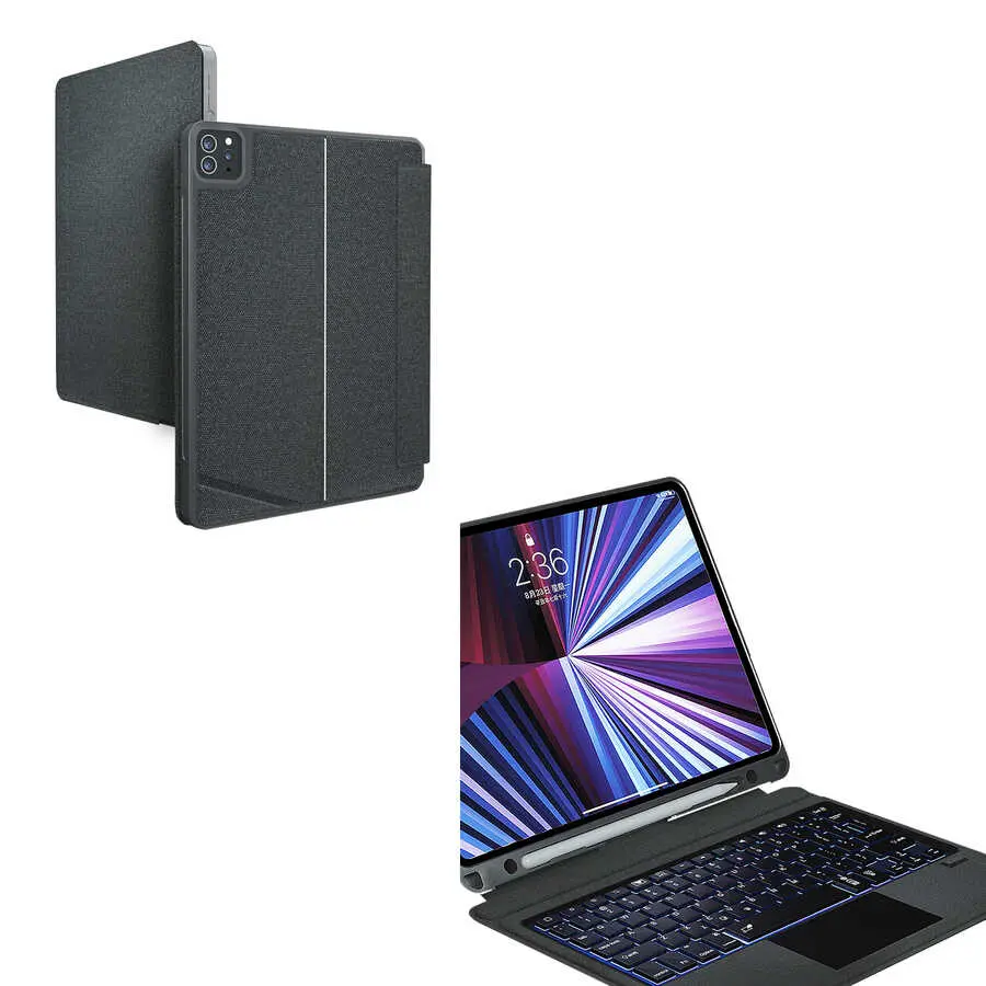 iPad 11" (A16) MagTouch Klavyeli Standlı Kılıf - Wiwu