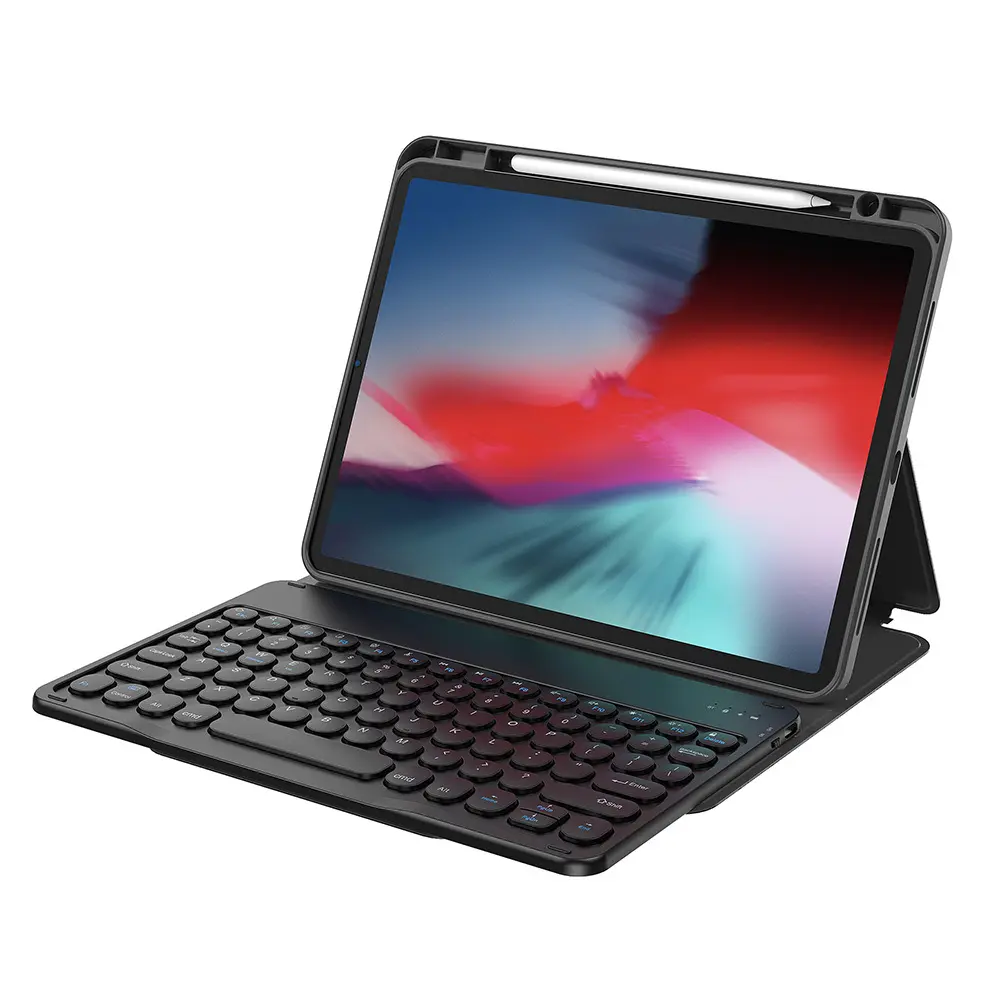 iPad 11" (A16) Klavyeli Kılıf, Gizli Kalem Bölmeli - Wiwu Protective