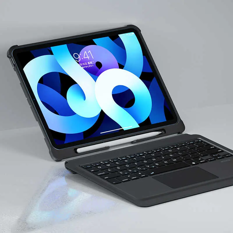 iPad Air 10.9 2020 Kablosuz Klavyeli Kılıf - Benks Multifunctional
