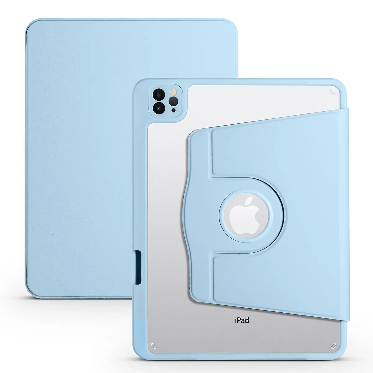 iPad Air 10.9" (4. Nesil) Kalem Bölmeli Dönebilen Standlı Kılıf - Zore Termik