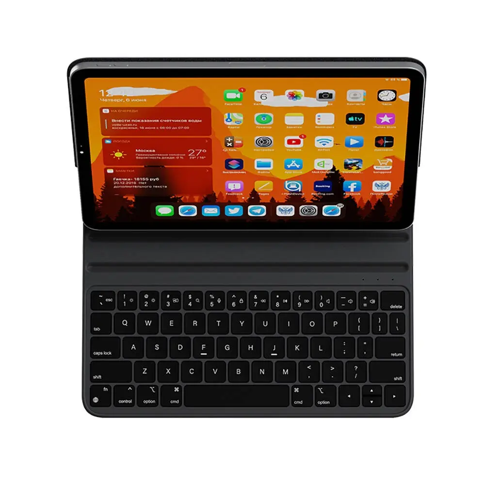 iPad Air 11" (M2) Klavyeli Standlı Manyetik Kılıf - Wiwu F16