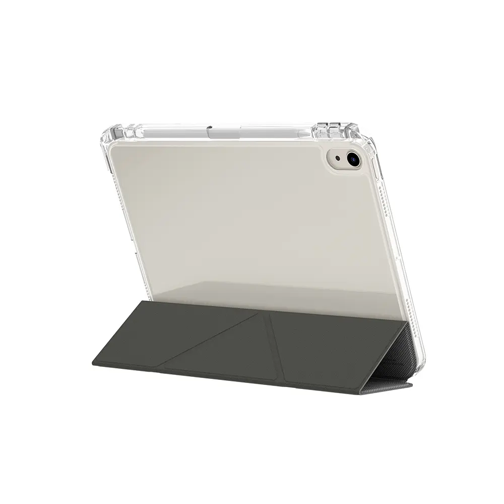 iPad Air 11" (M2) Kalemlikli Şeffaf Standlı Manyetik Kılıf - Skinarma Zeta