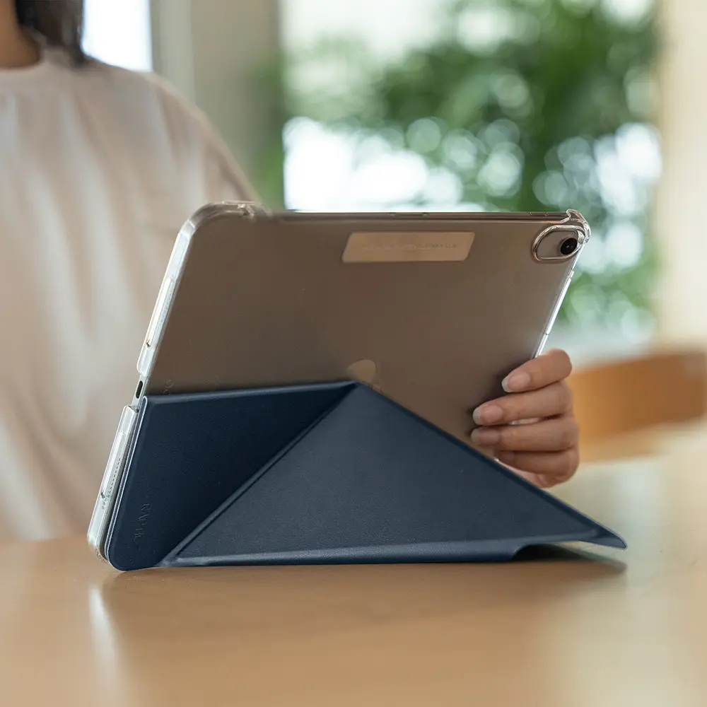 iPad Air 11" (M2) Katlanabilir Standlı Şeffaf Kılıf - Raptic Clear Folio