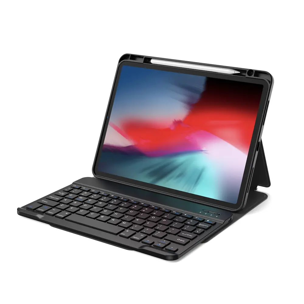 Apple iPad Air 13 2025 M3 Wiwu Protective Gizli Kalem Bölmeli Klavyeli Kılıf
