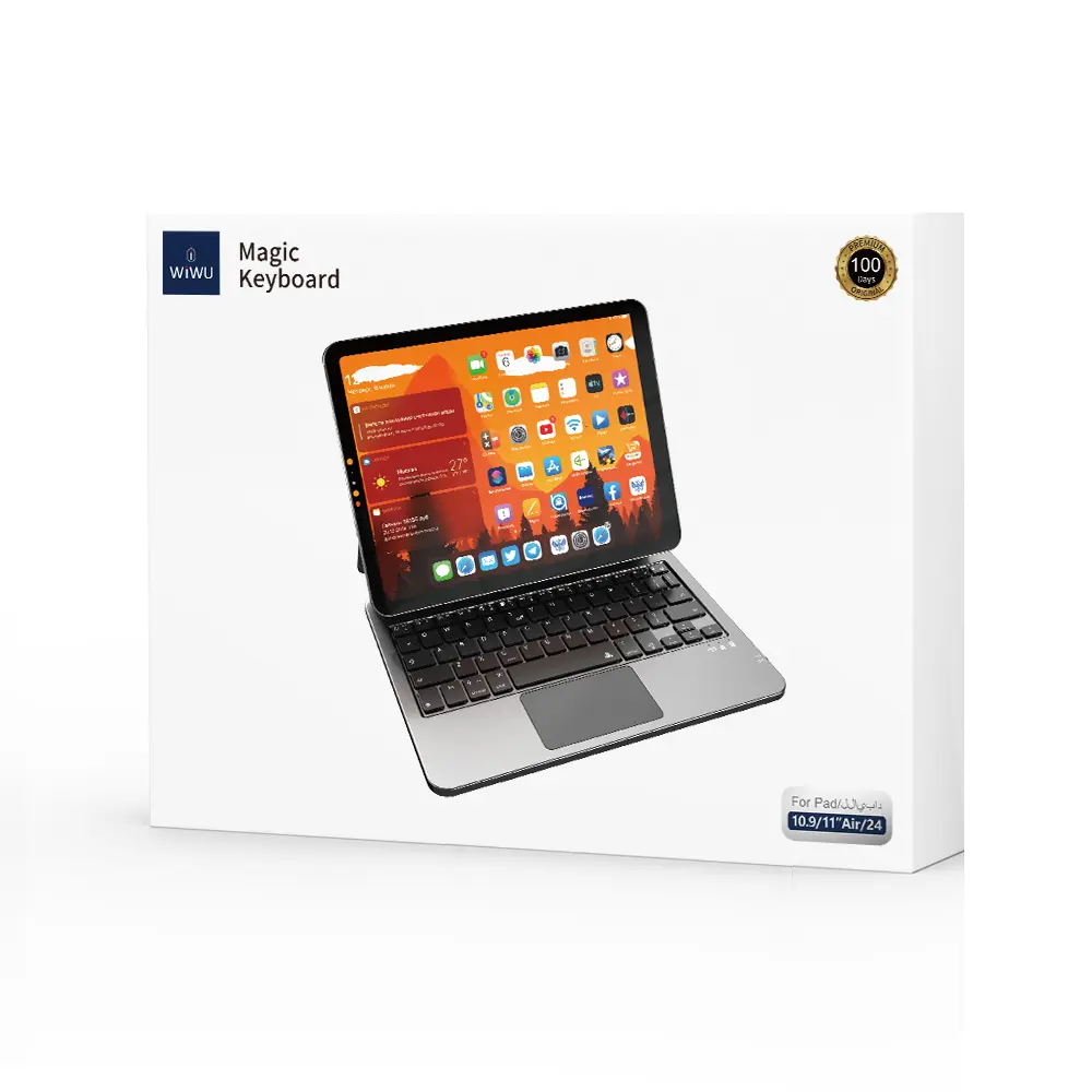 iPad Pro 11 2021 (3. Nesil) Klavyeli Standlı Kılıf - Wiwu MK-003