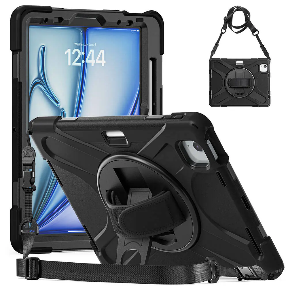 iPad Pro 11 2022 M2 Standlı ve Askılı Silikon Tablet Kılıfı - Zore Defender