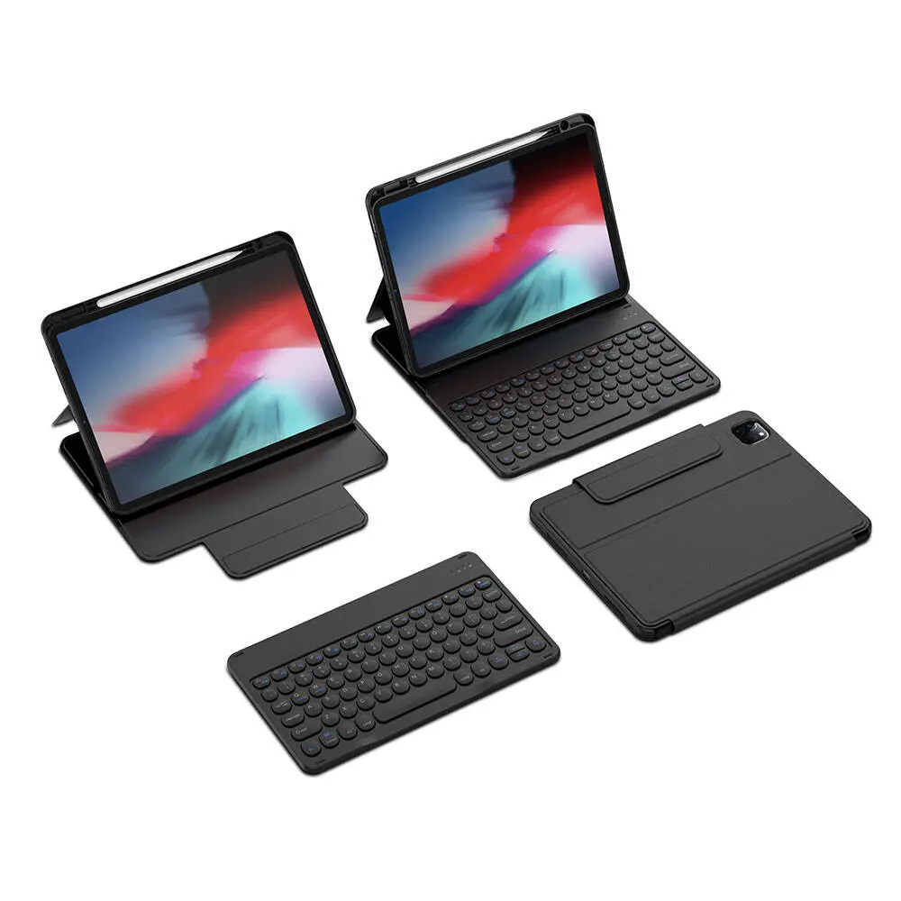 iPad Pro 11" (M4) Klavyeli Kılıf, Gizli Kalem Bölmeli - Wiwu Protective