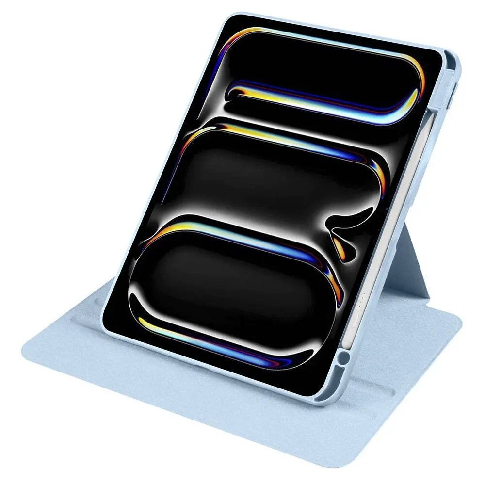 iPad Pro 11" (M4) Kalem Bölmeli Dönebilen Standlı Kılıf - Zore Termik