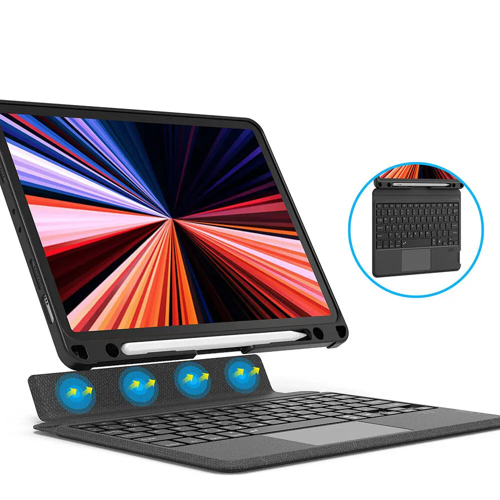 iPad Pro 11" (M5) Klavyeli Standlı Kılıf - Wiwu Mag Touch