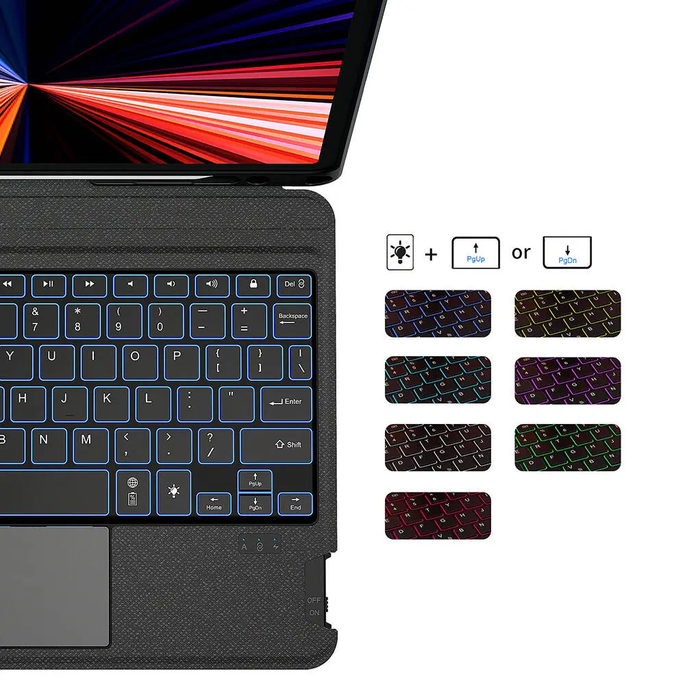 iPad Pro 11" (M5) Klavyeli Standlı Kılıf - Wiwu Mag Touch