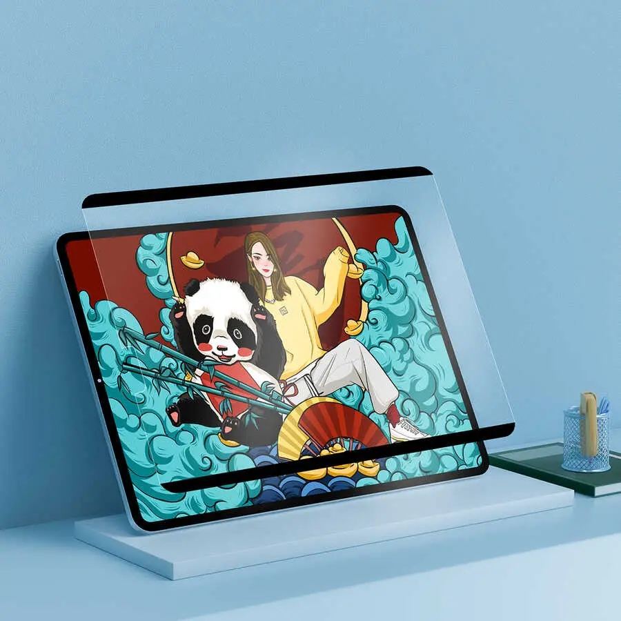 iPad Pro 12.9 inç (4. Nesil) Manyetik Çıkarılabilir Ekran Koruyucu - Wiwu