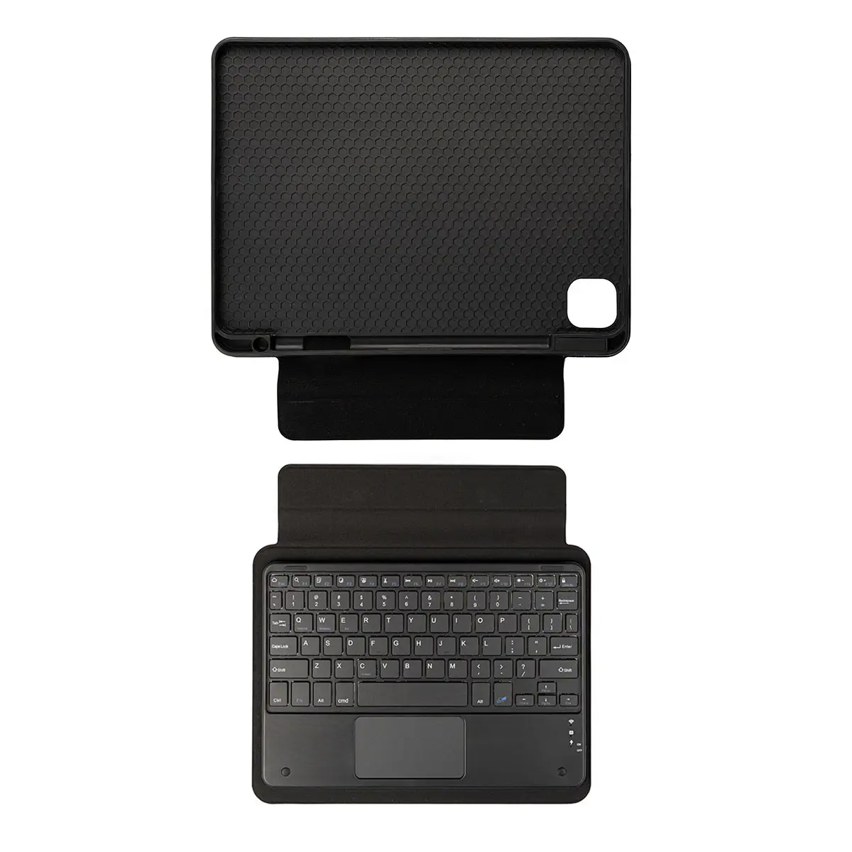 iPad Pro 12.9 2022 M2 Bluetooth Klavyeli Standlı Tablet Kılıfı - Zore Border