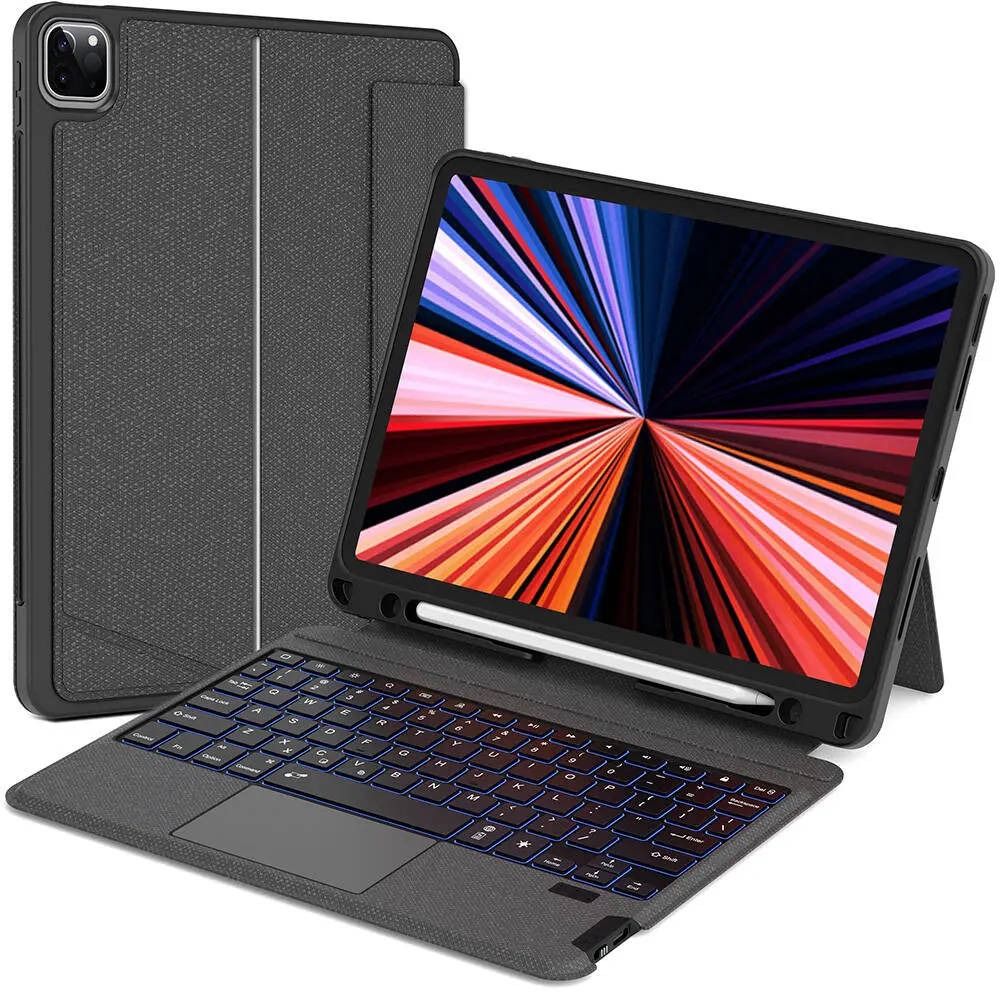 iPad Pro 13 inç (M4) Klavyeli Standlı Kılıf - Wiwu Mag Touch