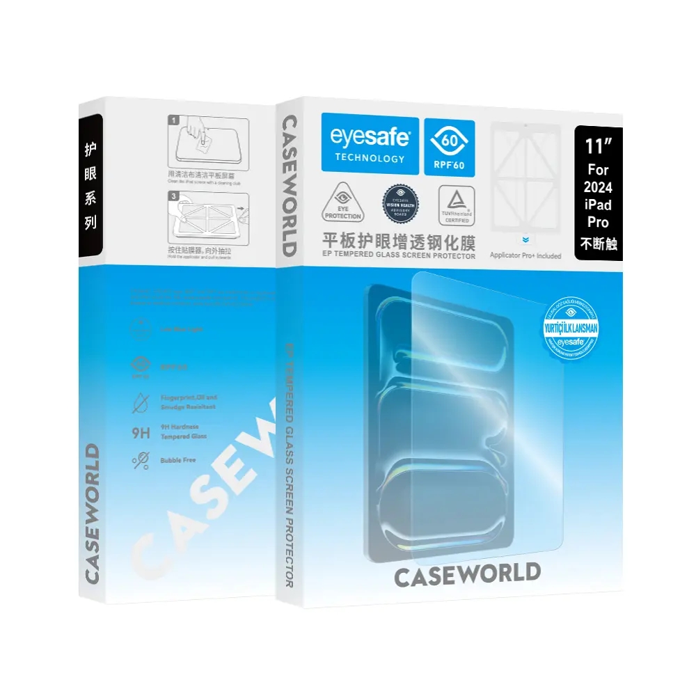 iPad Pro 13" (M4) Eyesafe Temperli Cam Ekran Koruyucu - CaseWorld