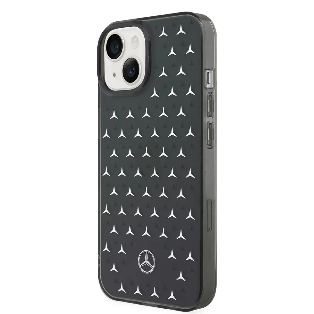 iPhone 14 Çift Katmanlı Yıldız Desenli Kılıf - Mercedes Benz