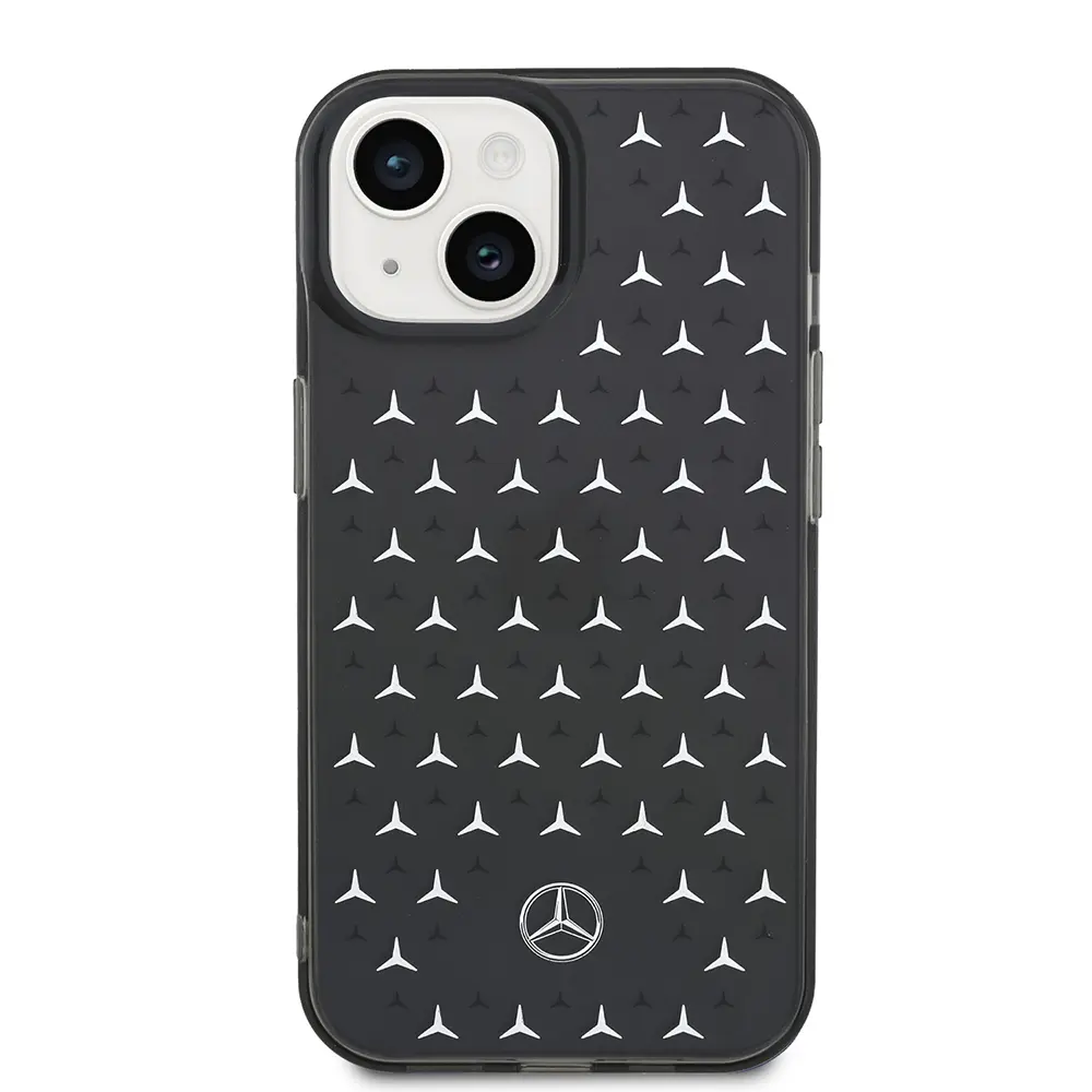 iPhone 14 Çift Katmanlı Yıldız Desenli Kılıf - Mercedes Benz