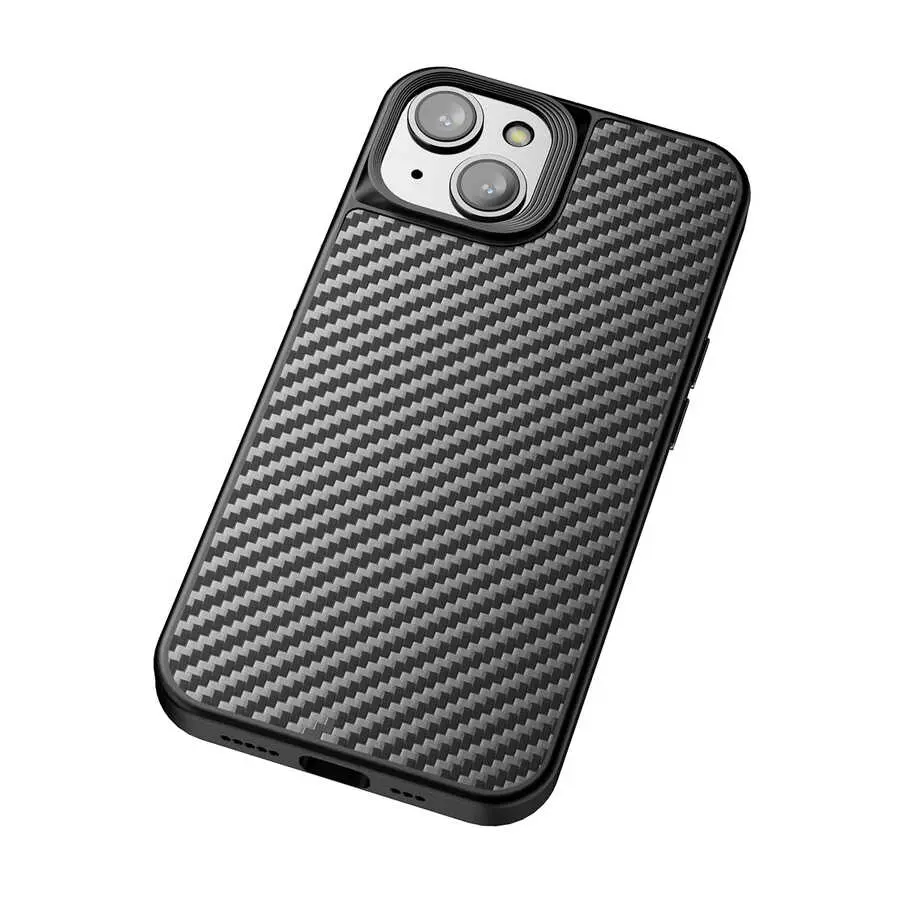 iPhone 14 MagSafe Uyumlu Aramid Karbon Fiber Kılıf - Wlons Radison