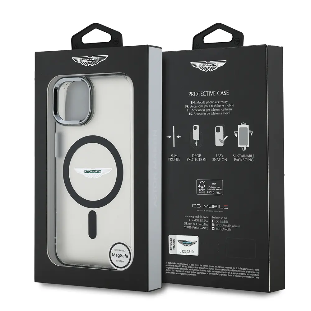 iPhone 14 MagSafe Uyumlu Lisanslı Kılıf - Aston Martin IML Baskı