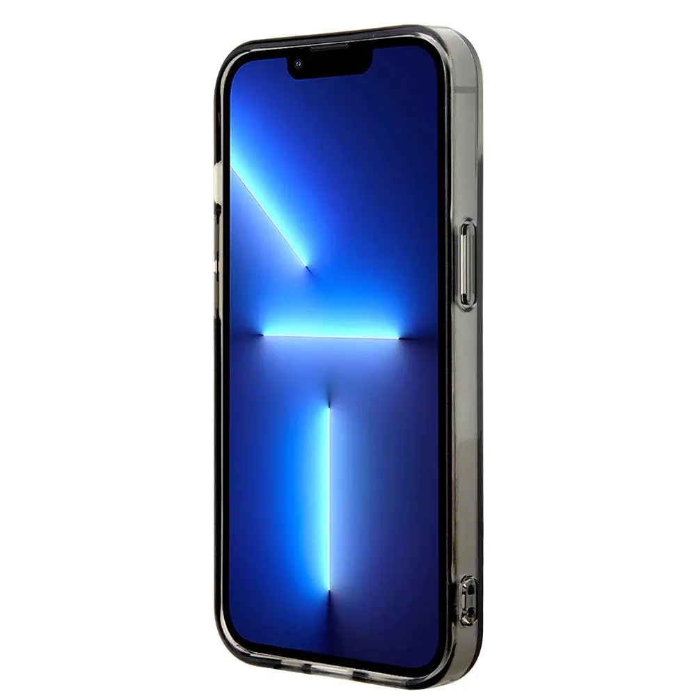 iPhone 14 Yarı Transparan M Dizayn Çizgili Kılıf - BMW Lisanslı