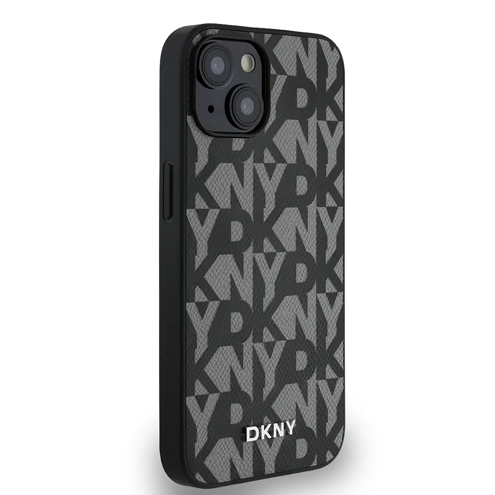 iPhone 14 MagSafe Uyumlu 3D Grid Desenli Kılıf - DKNY Lisanslı