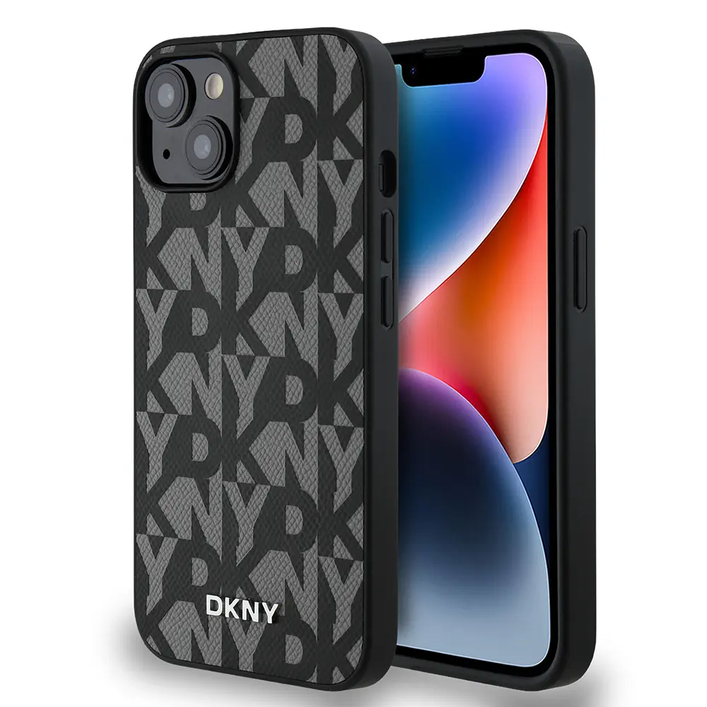iPhone 14 MagSafe Uyumlu 3D Grid Desenli Kılıf - DKNY Lisanslı