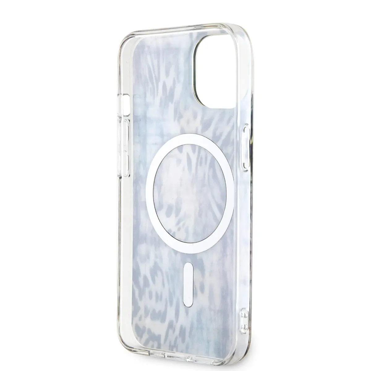iPhone 14 MagSafe Uyumlu Leopar Desenli Kılıf - Guess