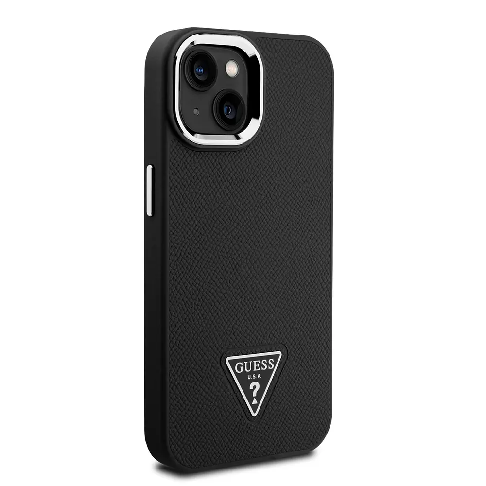 iPhone 14 MagSafe Uyumlu Grained Triangle Kılıf - Guess Lisanslı